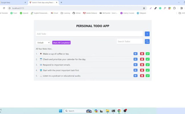 React Redux Todo App Tutorial For Beginners Learn React Redux 2024 ...